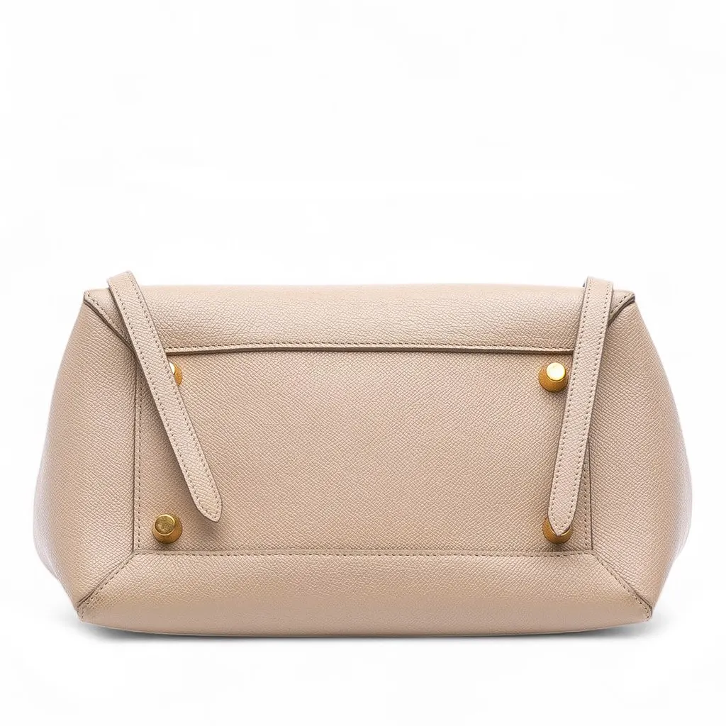 Celine Mini Grained Calfskin Belt Bag Brown Leather Good - Inside View