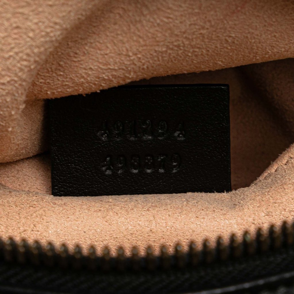 Gucci GG Marmont Matelasse Leather Animalier Belt Bag - Detail 1