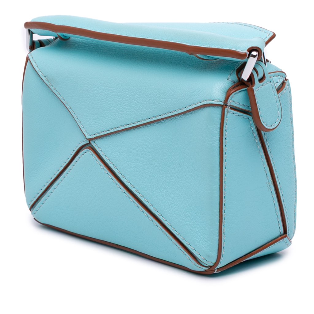 Loewe Nano Calfskin Puzzle Satchel - Back view