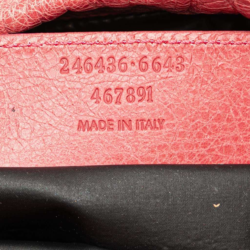 Balenciaga Lambskin Motocross Move On Drawstring Pouch - Detail 1