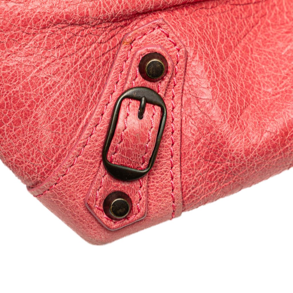 Balenciaga Lambskin Motocross Move On Drawstring Pouch - Image 10