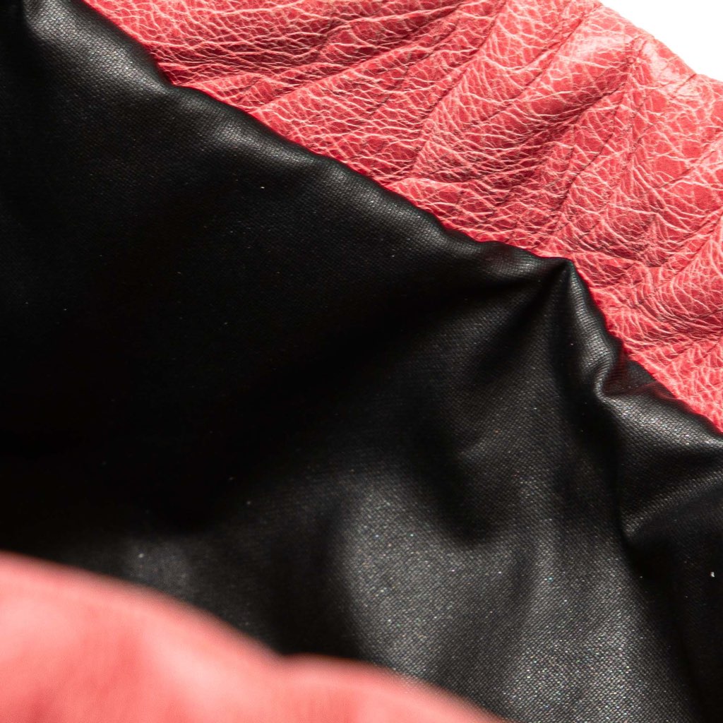 Balenciaga Lambskin Motocross Move On Drawstring Pouch - Image 12