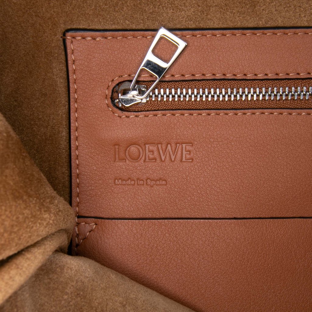 Loewe Medium Canvas Flamenco Knot Tote - Side view
