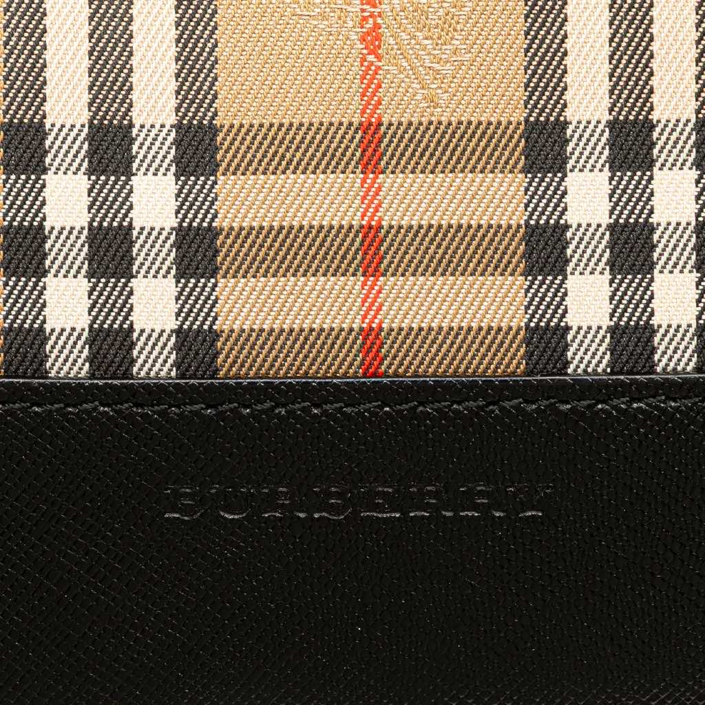 Burberry Haymarket Check Canvas Shoulder Bag - 5