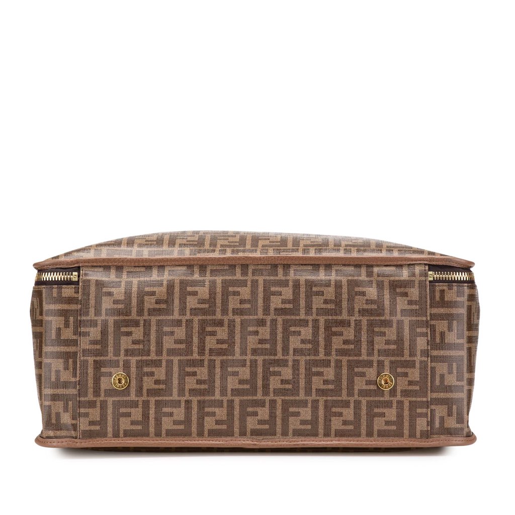 Fendi Zucca Coated Canvas Karligraphy Travel Bag - Image 6