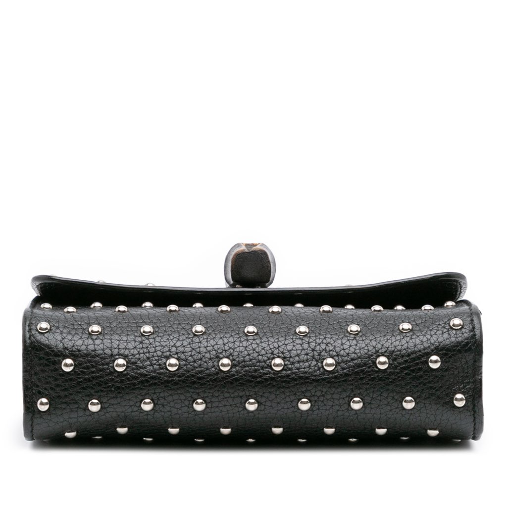 Gucci Small Leather Studded Miss Bamboo Crossbody - Image 6