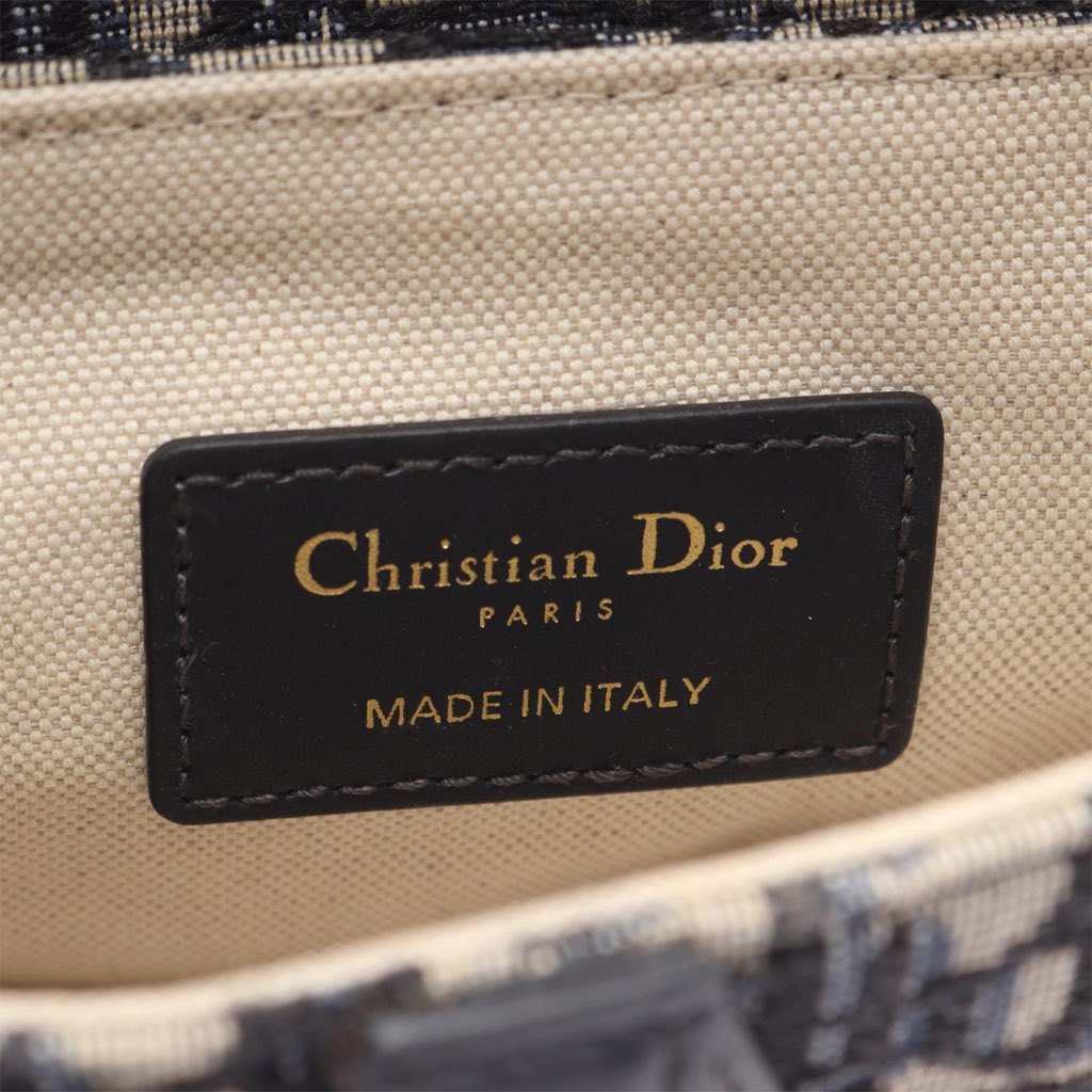 Dior Mini Oblique Canvas Saddle Bag - 4