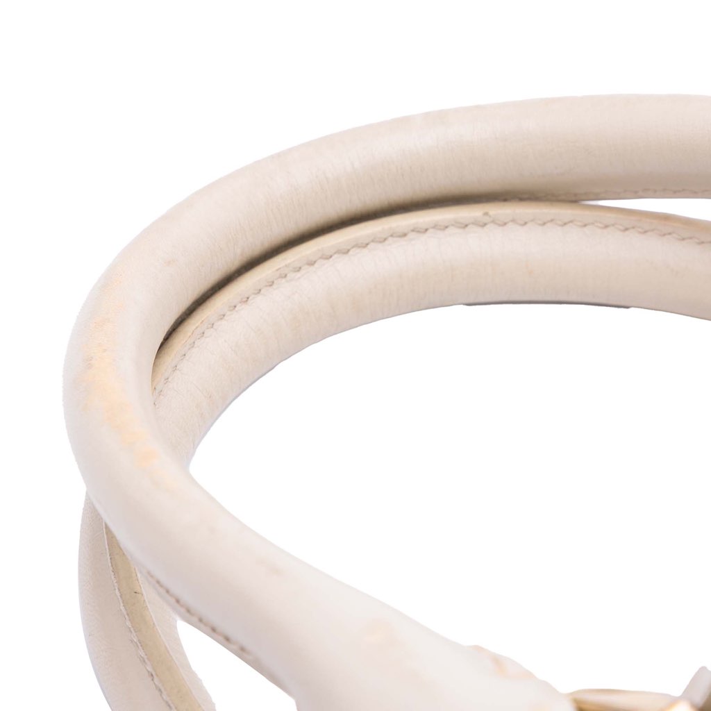 Burberry Small Leather Trimmed House Check Canvas Bridle Orchard Satchel - Image 11