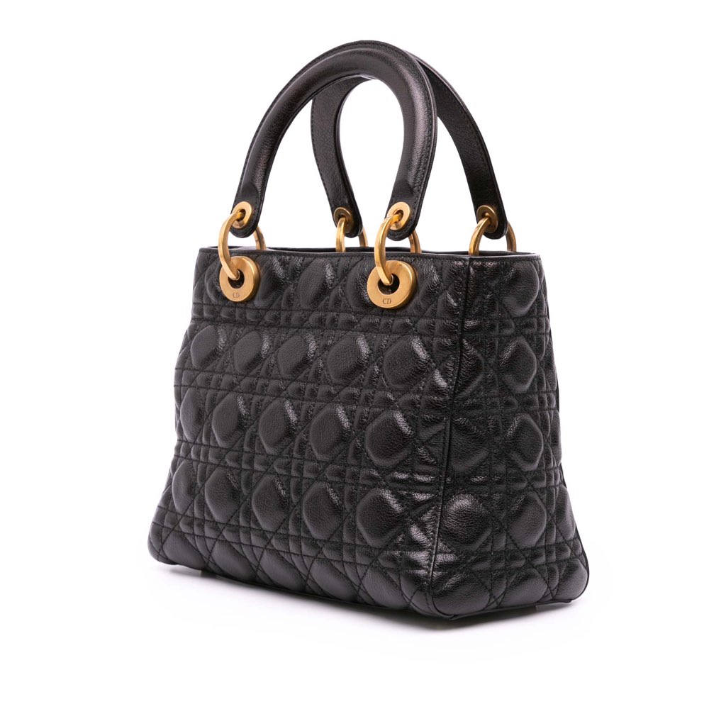 Dior Medium Grained Calfskin Cannage Supple Lady Dior - 2