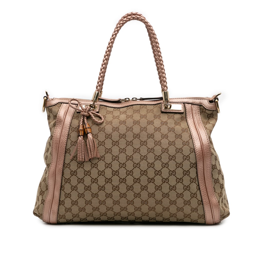 Gucci Large GG Canvas Bella Satchel