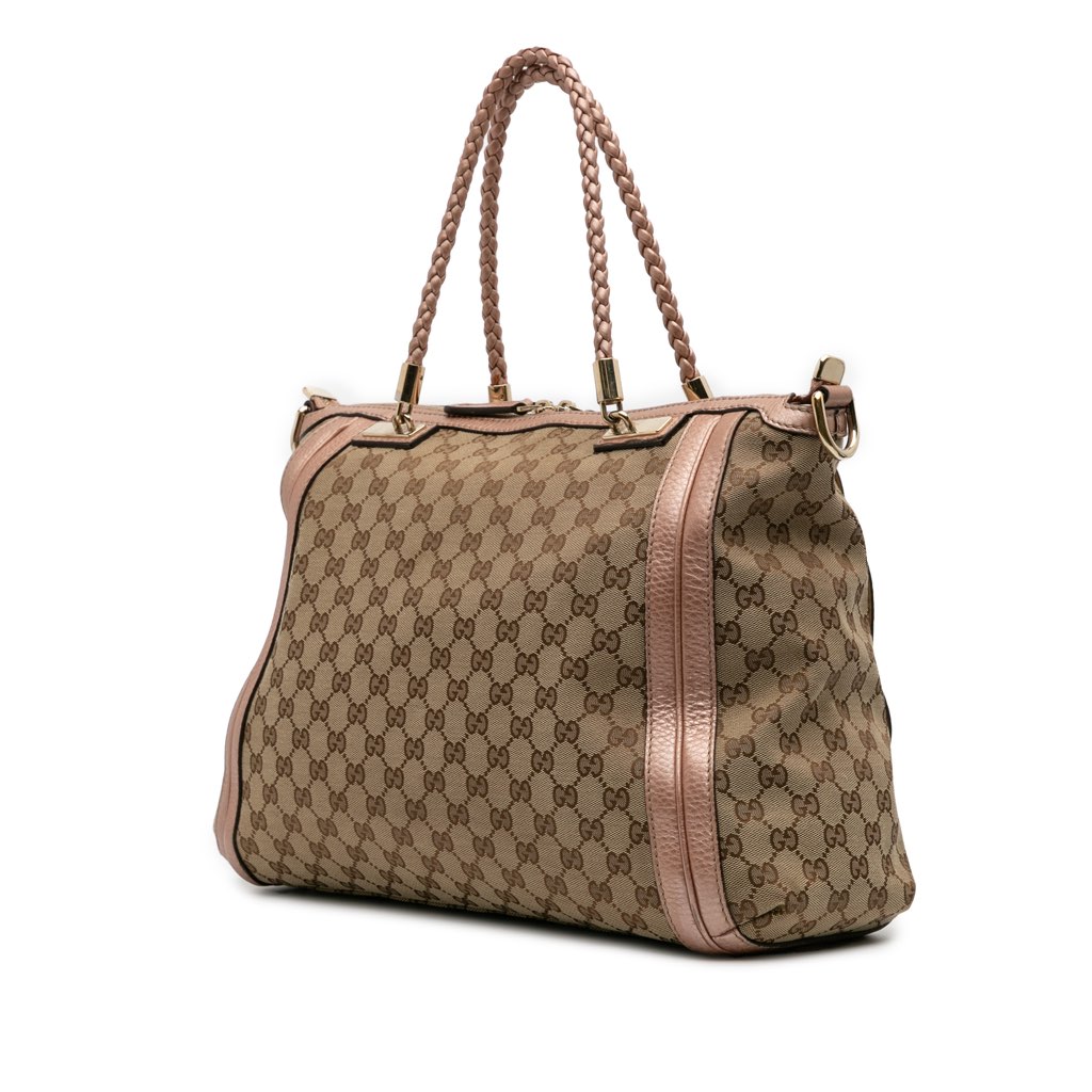 Gucci Large GG Canvas Bella Satchel - 2