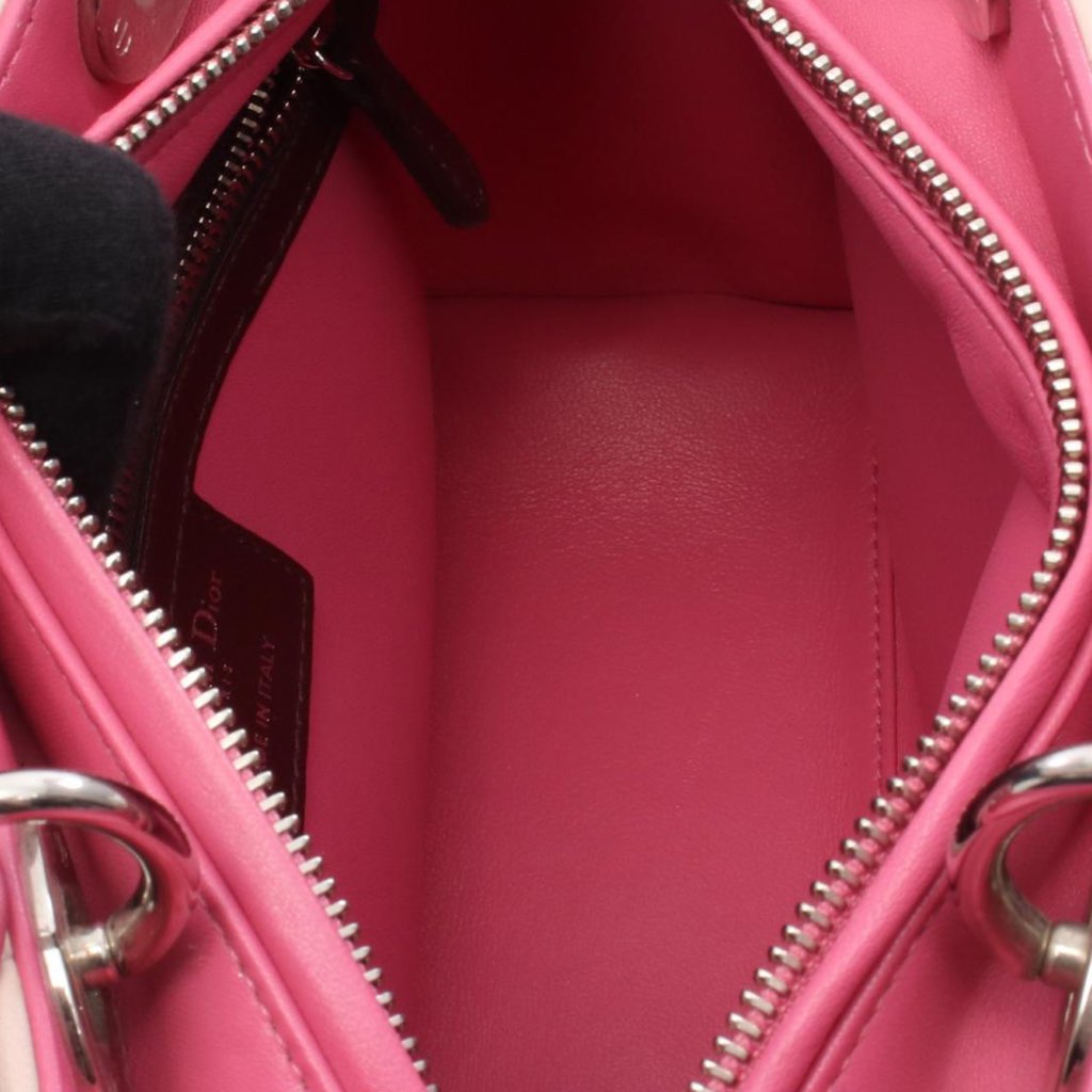 Dior Medium Tricolor Lambskin Cannage Lady Dior - 3