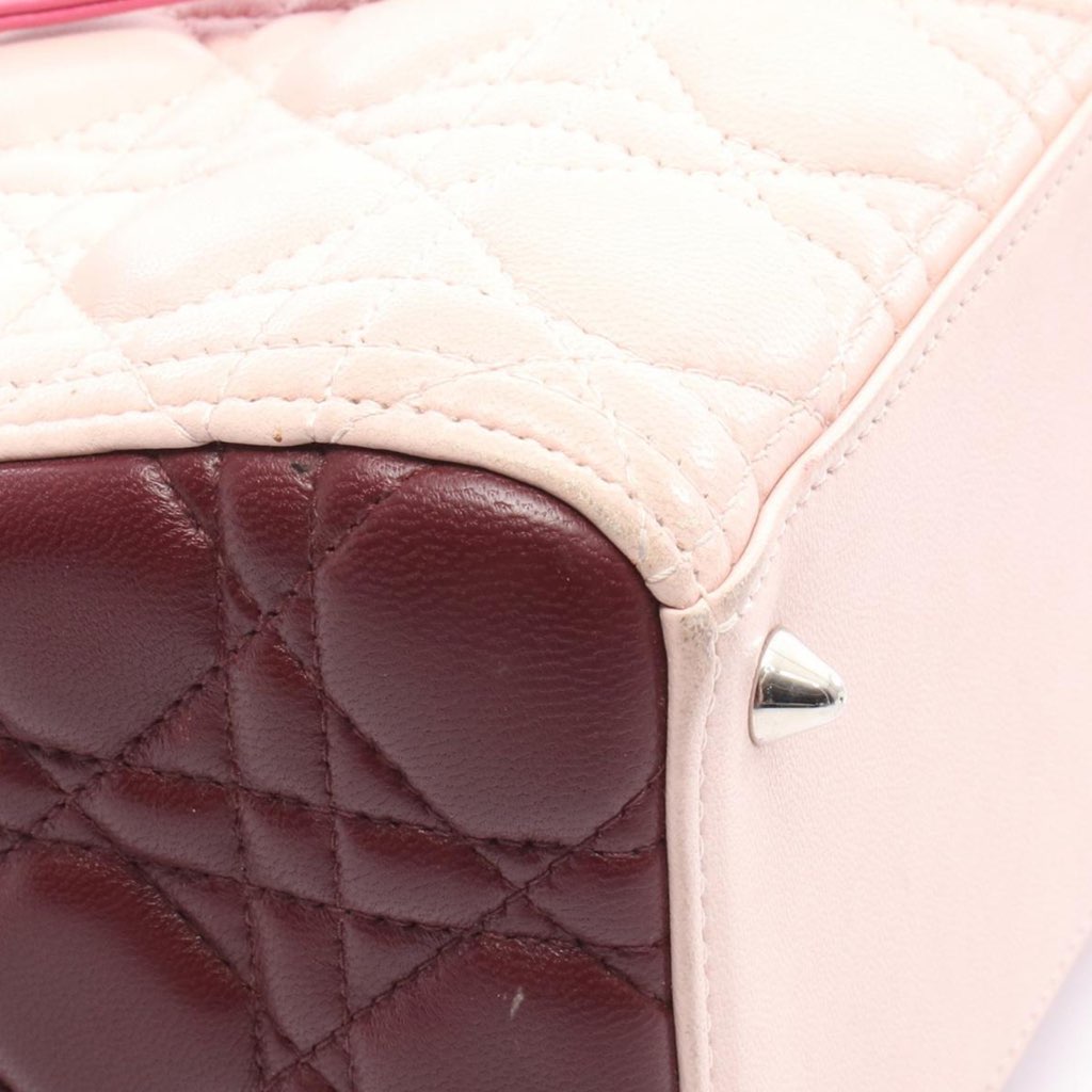 Dior Medium Tricolor Lambskin Cannage Lady Dior - 5