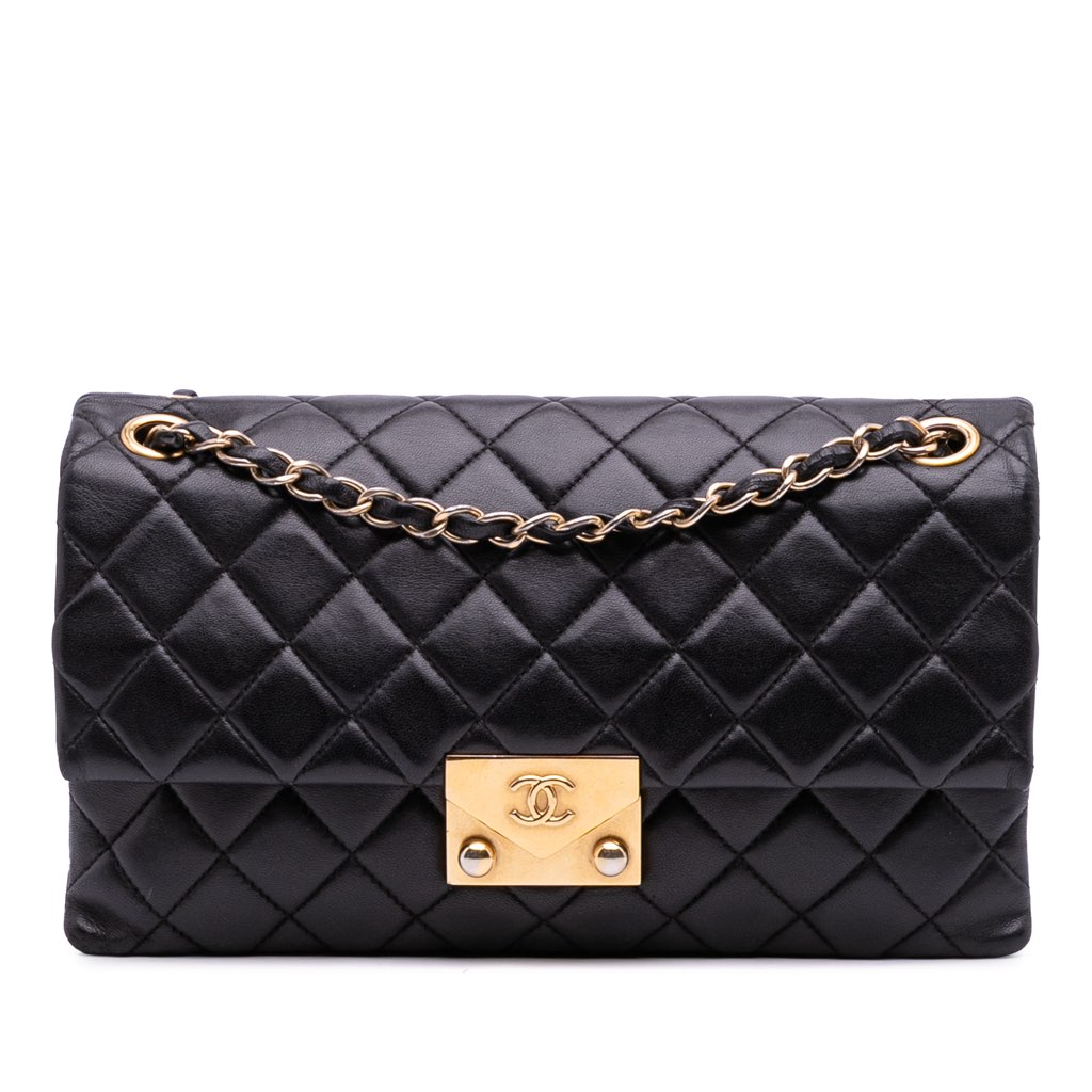 Chanel Quilted Lambskin Pagoda Accordion Flap