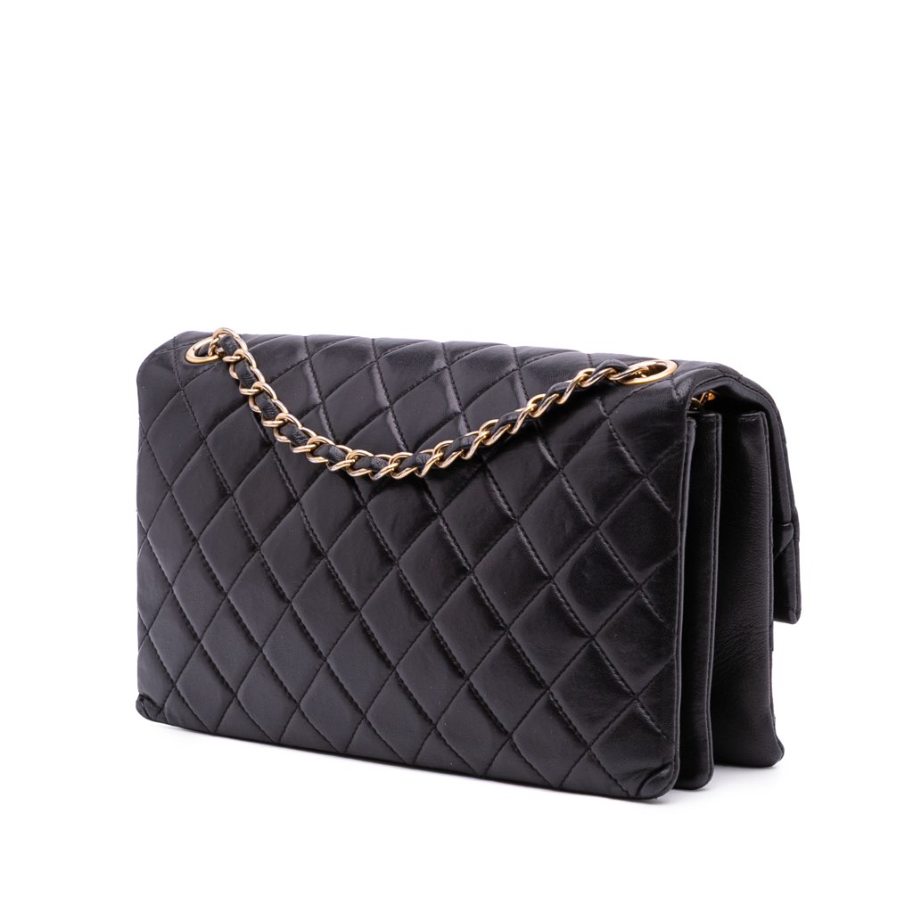 Chanel Quilted Lambskin Pagoda Accordion Flap - Back view