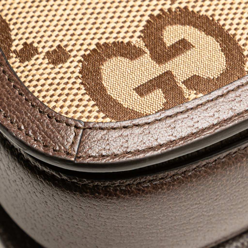 Gucci Mini Jumbo GG Canvas 1947 Bamboo Top Handle Bag - Detail 2
