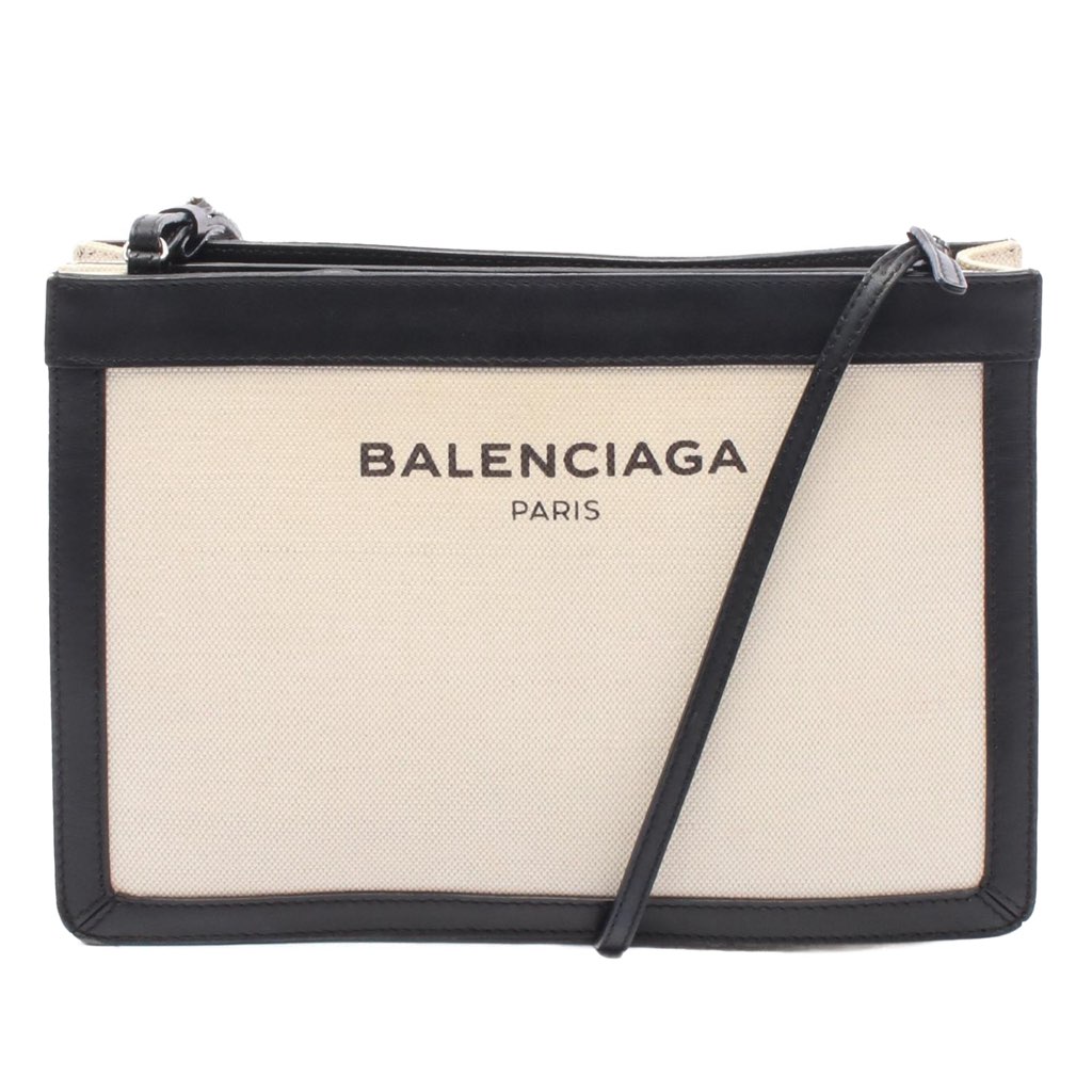 Balenciaga Canvas Navy Pochette Crossbody