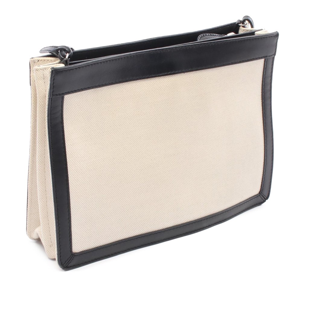 Balenciaga Canvas Navy Pochette Crossbody - Back view