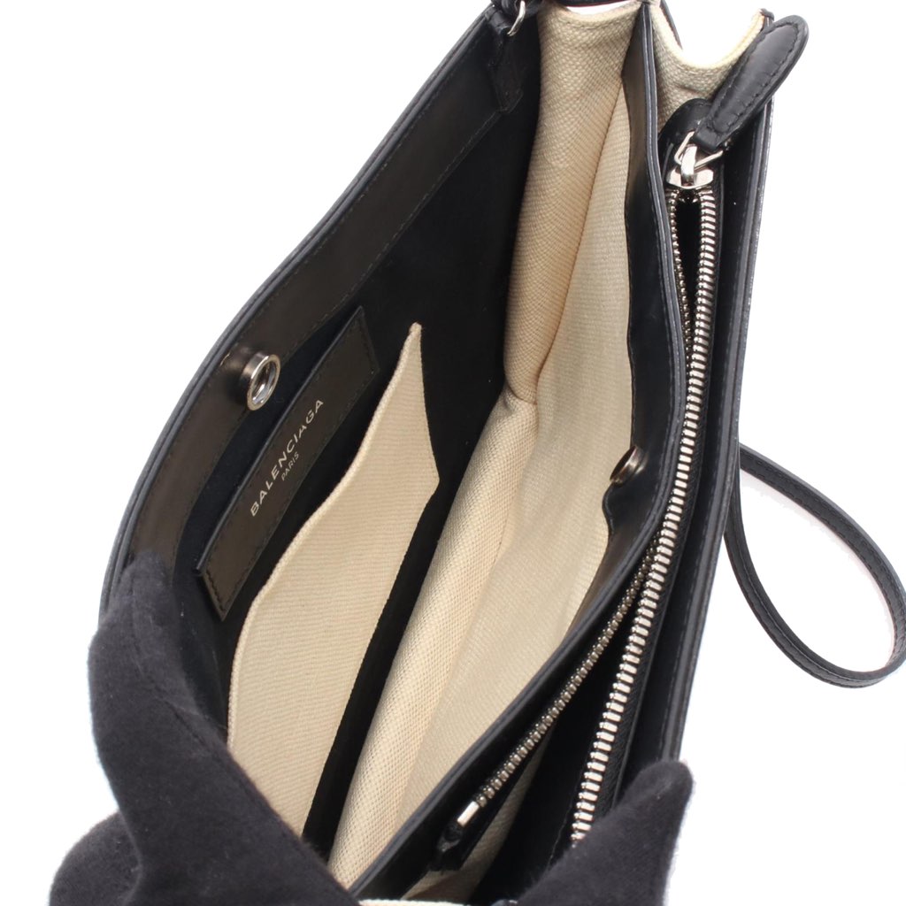 Balenciaga Canvas Navy Pochette Crossbody - Image 6