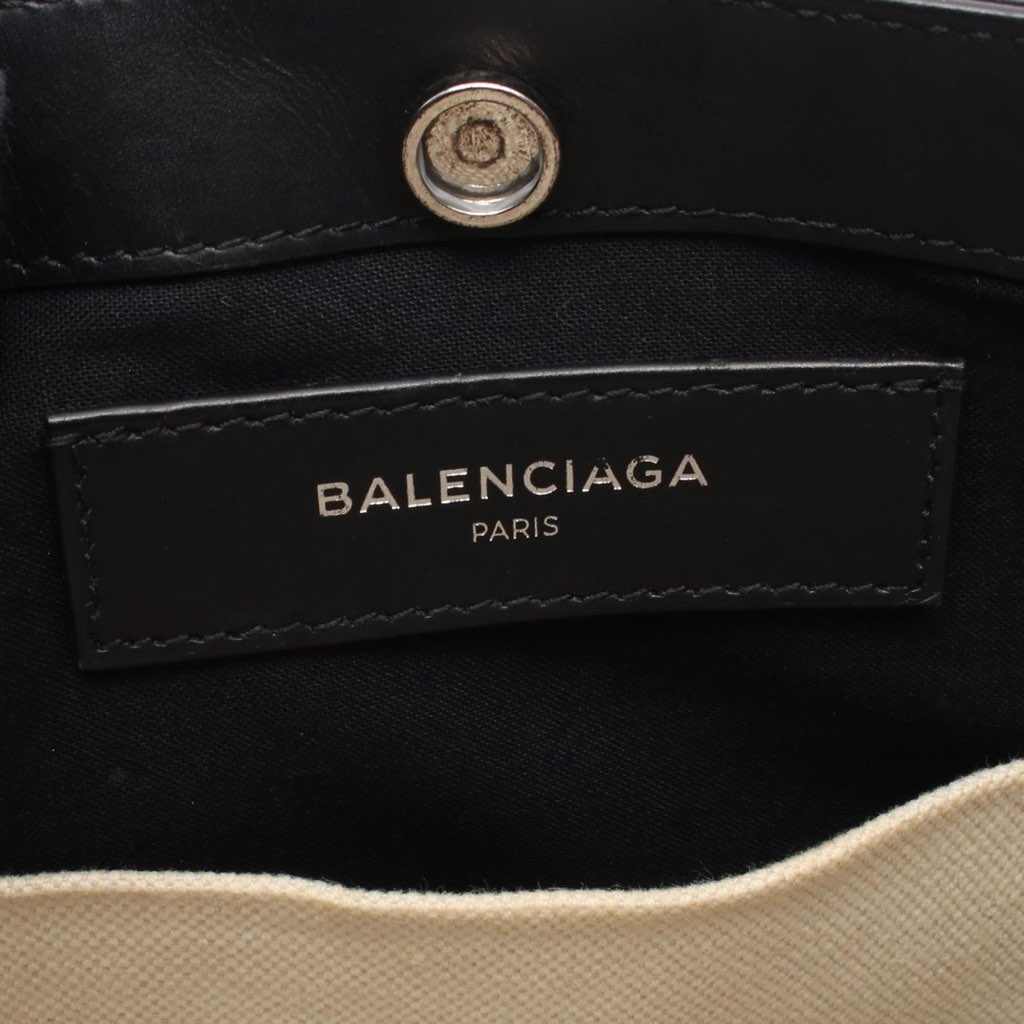 Balenciaga Canvas Navy Pochette Crossbody - Side view