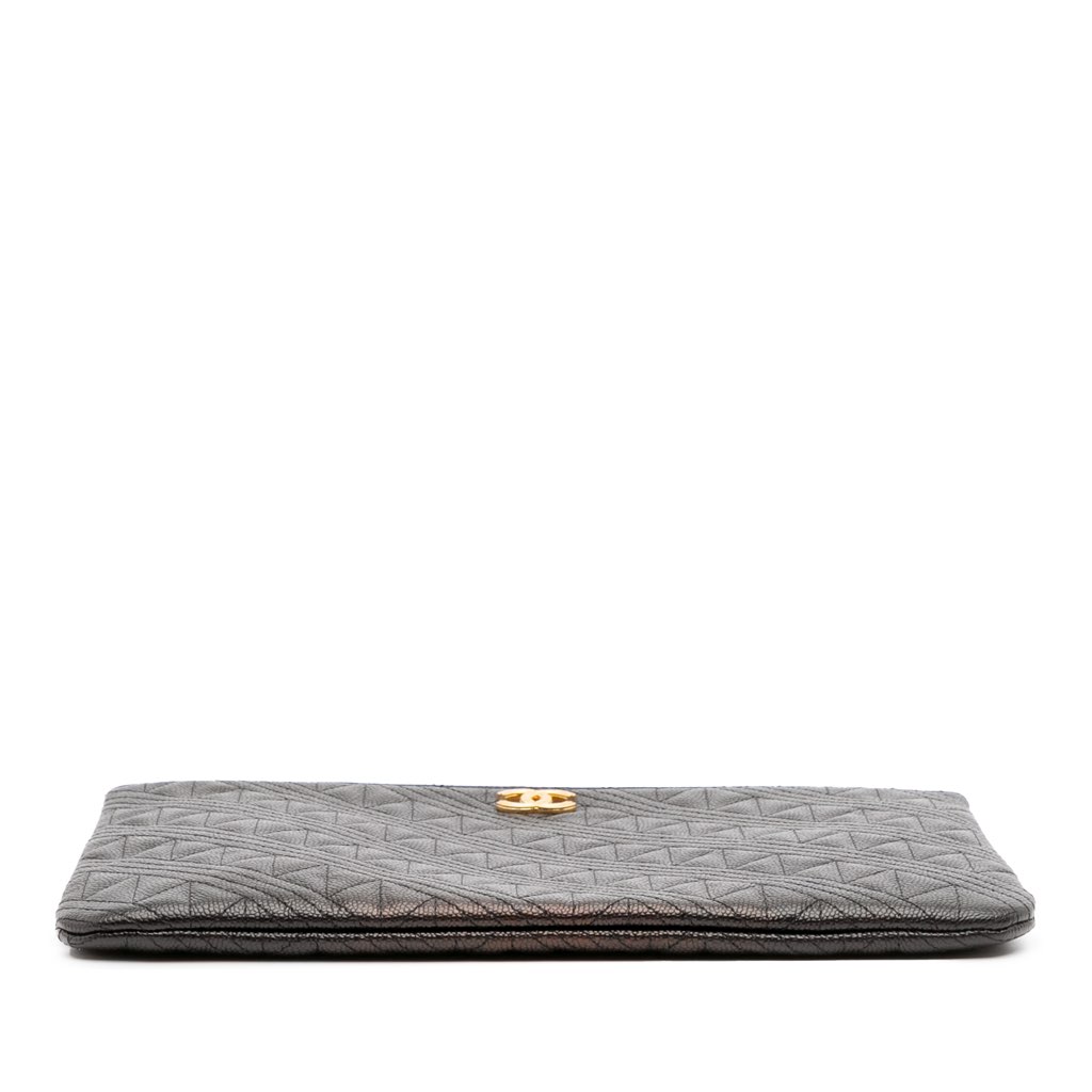 Chanel Medium Quilted Caviar O Case Clutch - Image 6