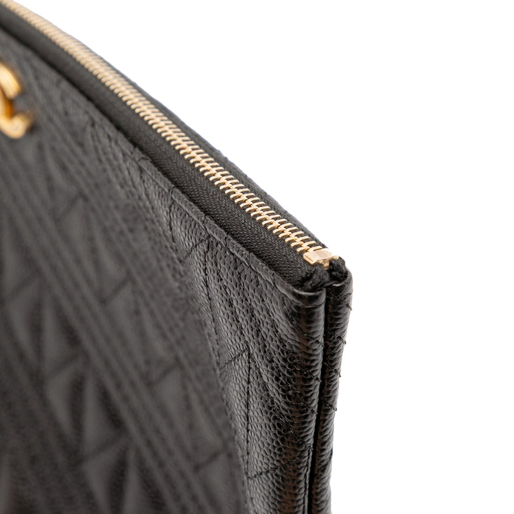 Chanel Medium Quilted Caviar O Case Clutch - Image 11