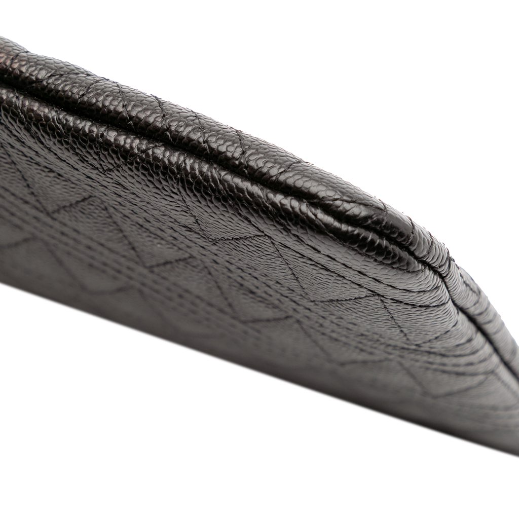 Chanel Medium Quilted Caviar O Case Clutch - Image 12