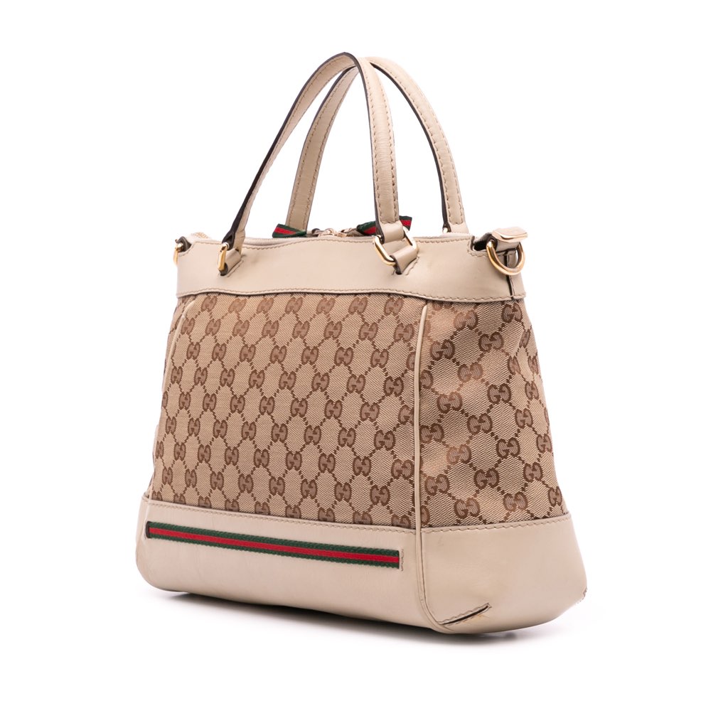 Gucci Small GG Canvas Web Mayfair Satchel - 2