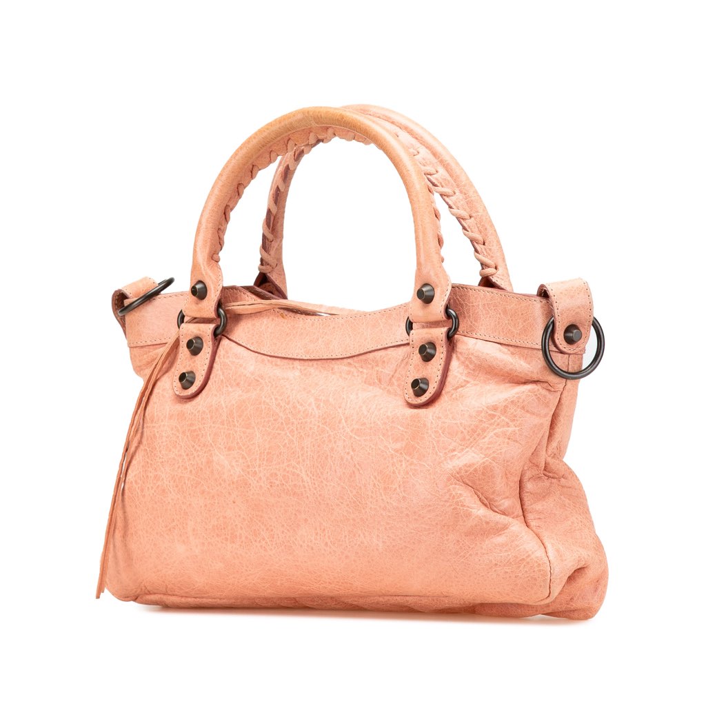 Balenciaga Lambskin Motocross Classic First Satchel - 2