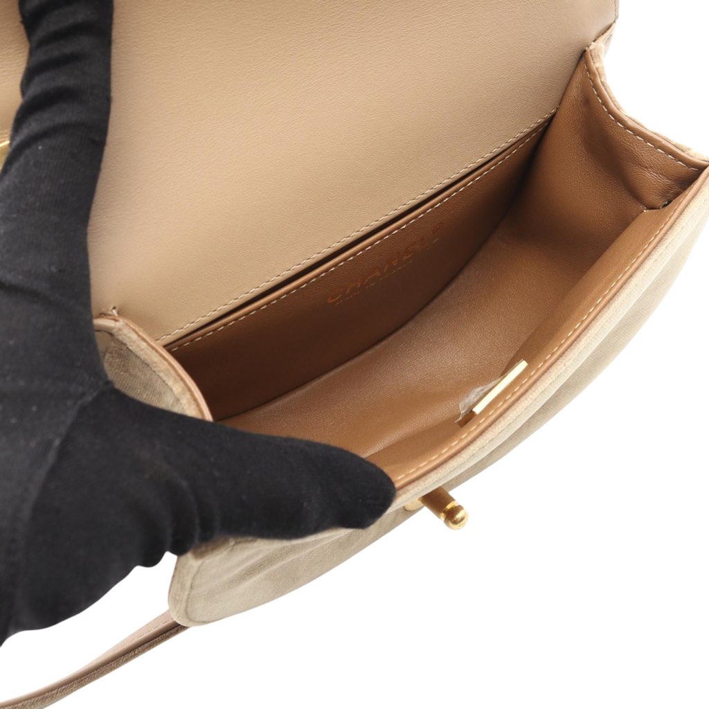 Chanel Small Quilted Velvet Boy Messenger Bag - 3