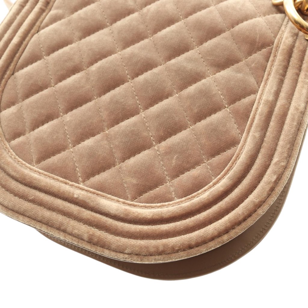 Chanel Small Quilted Velvet Boy Messenger Bag - 5