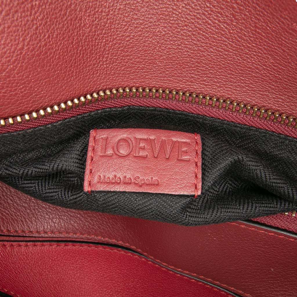 Loewe Medium Tricolor Calfskin Puzzle Satchel - Side view
