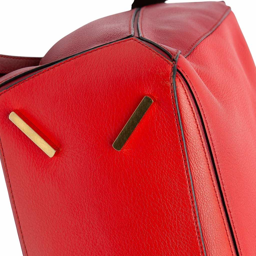 Loewe Medium Tricolor Calfskin Puzzle Satchel - Detail 2