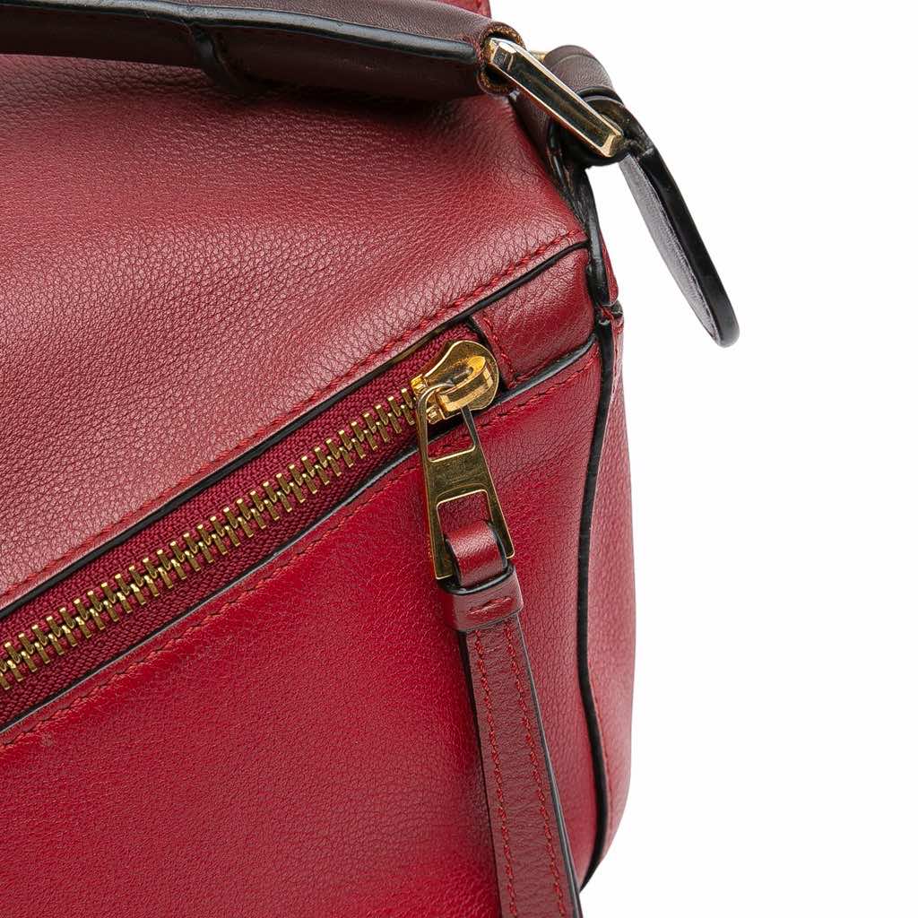 Loewe Medium Tricolor Calfskin Puzzle Satchel - Image 10