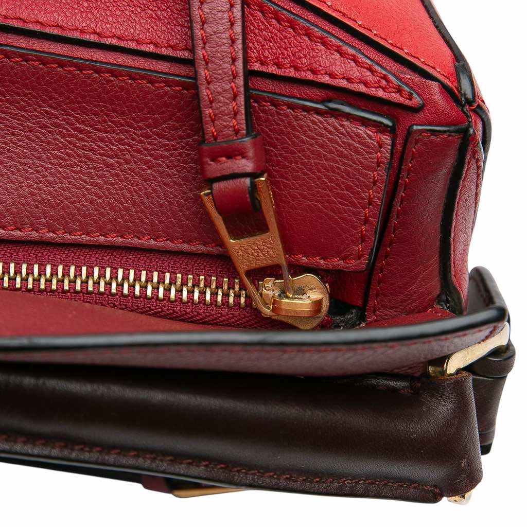 Loewe Medium Tricolor Calfskin Puzzle Satchel - Image 11