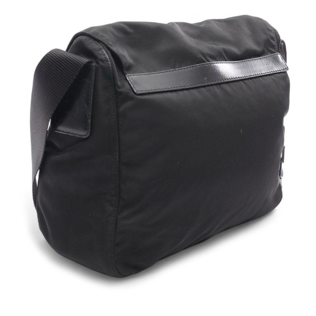 Prada Tessuto Zip Buckle Messenger Bag - 2