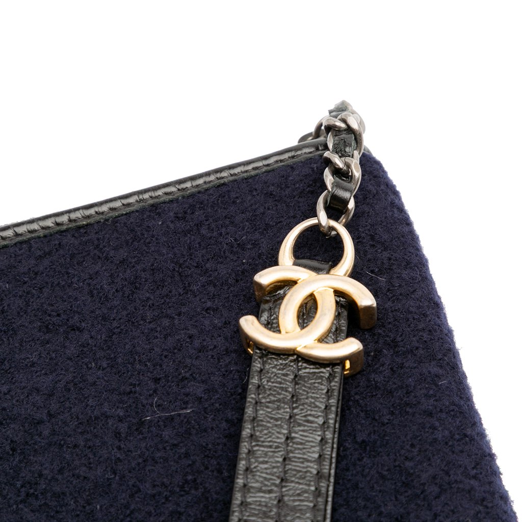 Chanel Paris-Hamburg Wool Embroidered Gabrielle Clutch - Image 14