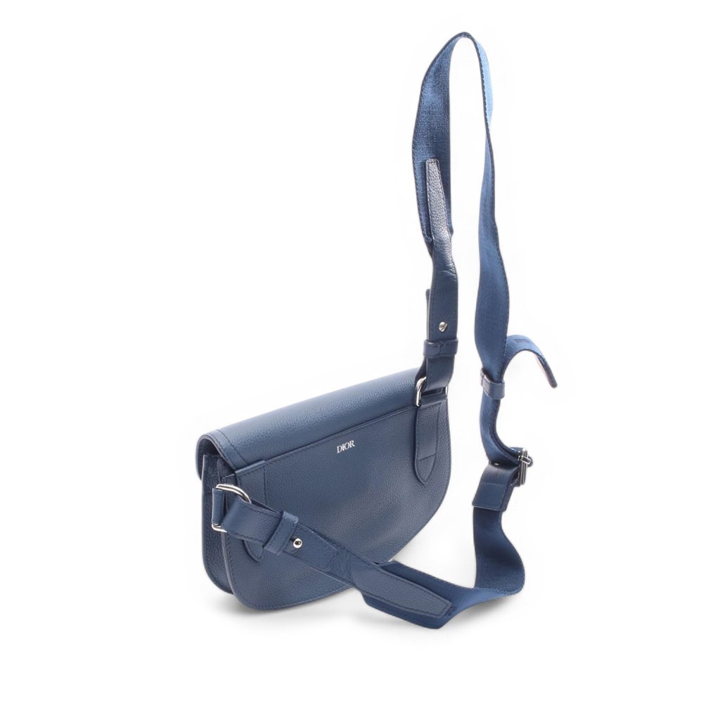 Dior Grained Calfskin Saddle Pouch - 2