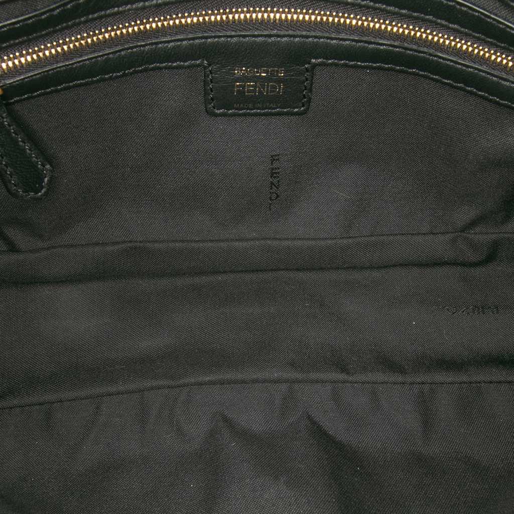 Fendi Zucca Embossed Leather Baguette Satchel - 4