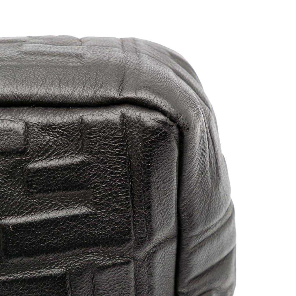 Fendi Zucca Embossed Leather Baguette Satchel - Image 11