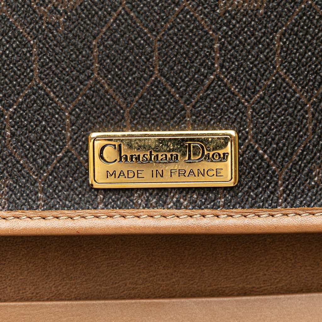 Dior Honeycomb Coated Canvas Chain Shoulder Bag - Side view