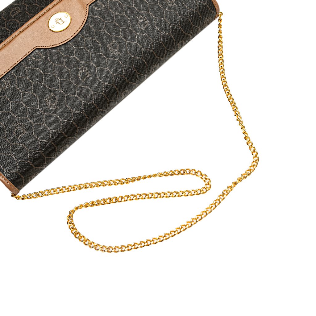 Dior Honeycomb Coated Canvas Chain Shoulder Bag - Image 12