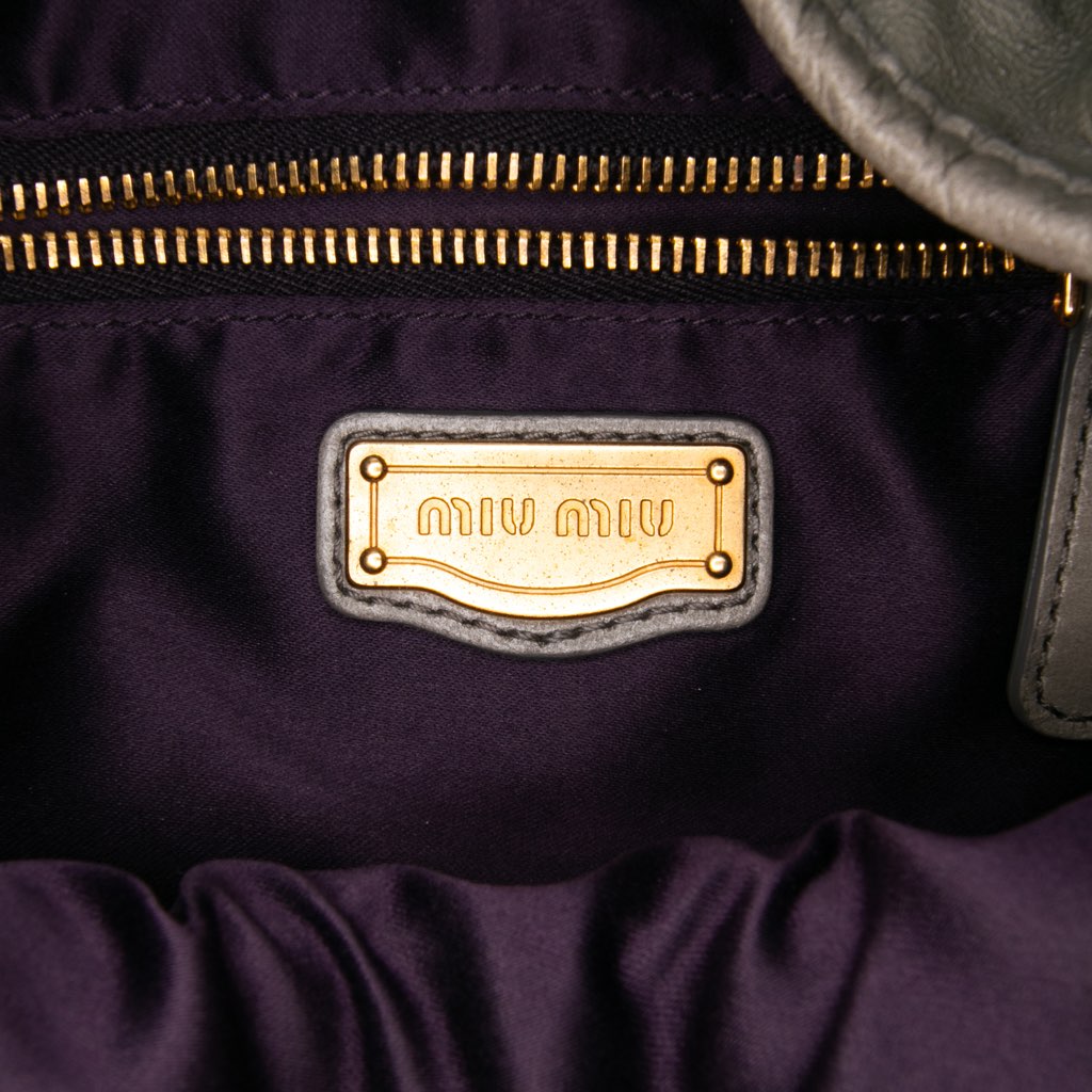 Miu Miu Matelasse Nappa Coffer Satchel - 5