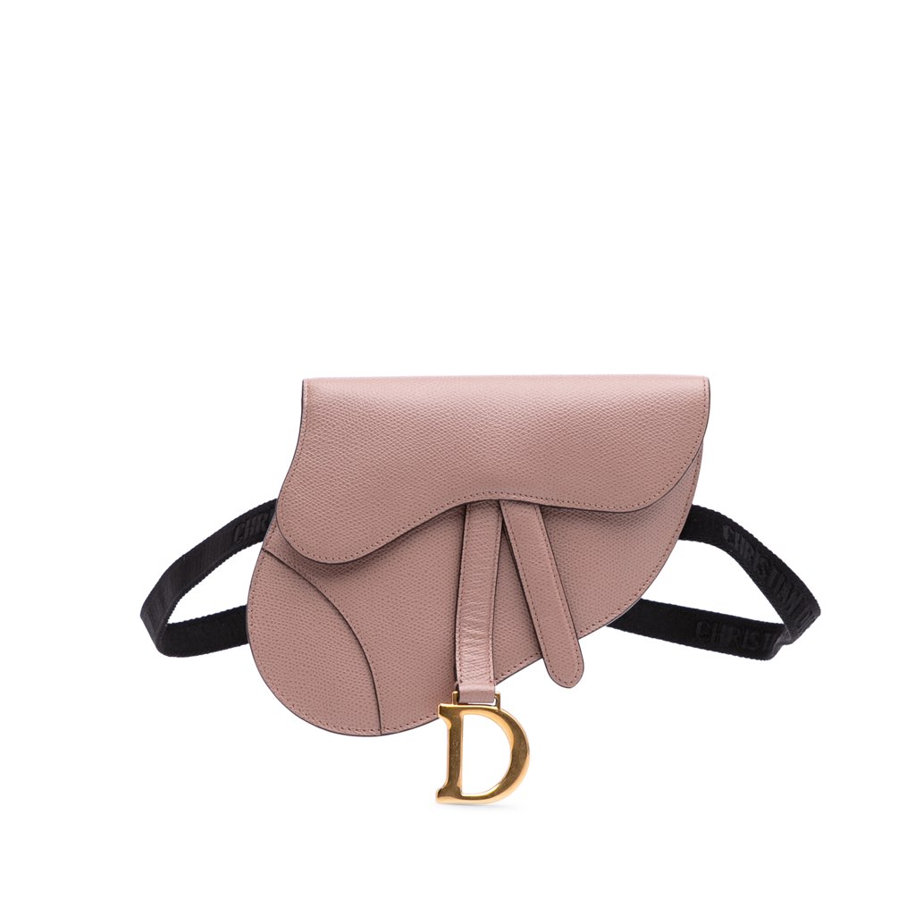 Dior Grained Calfskin Saddle Belt Bag