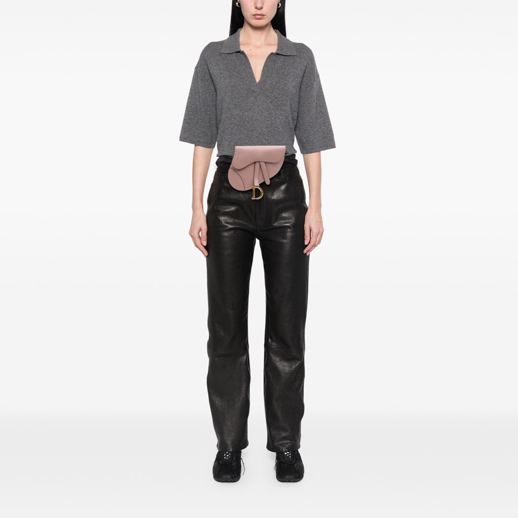 Dior Grained Calfskin Saddle Belt Bag - Image 12