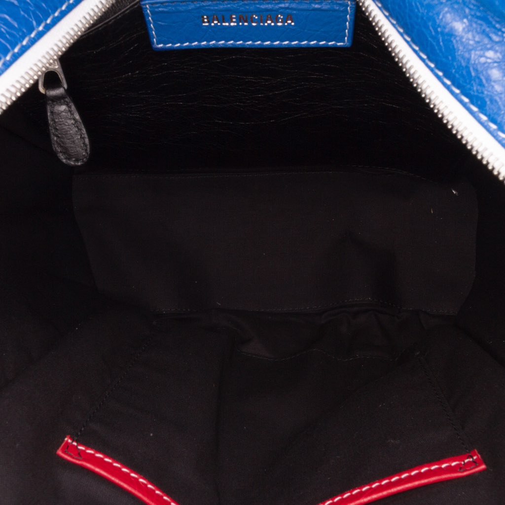 Balenciaga S Lambskin Fringe Bazar Shopper Satchel - 4