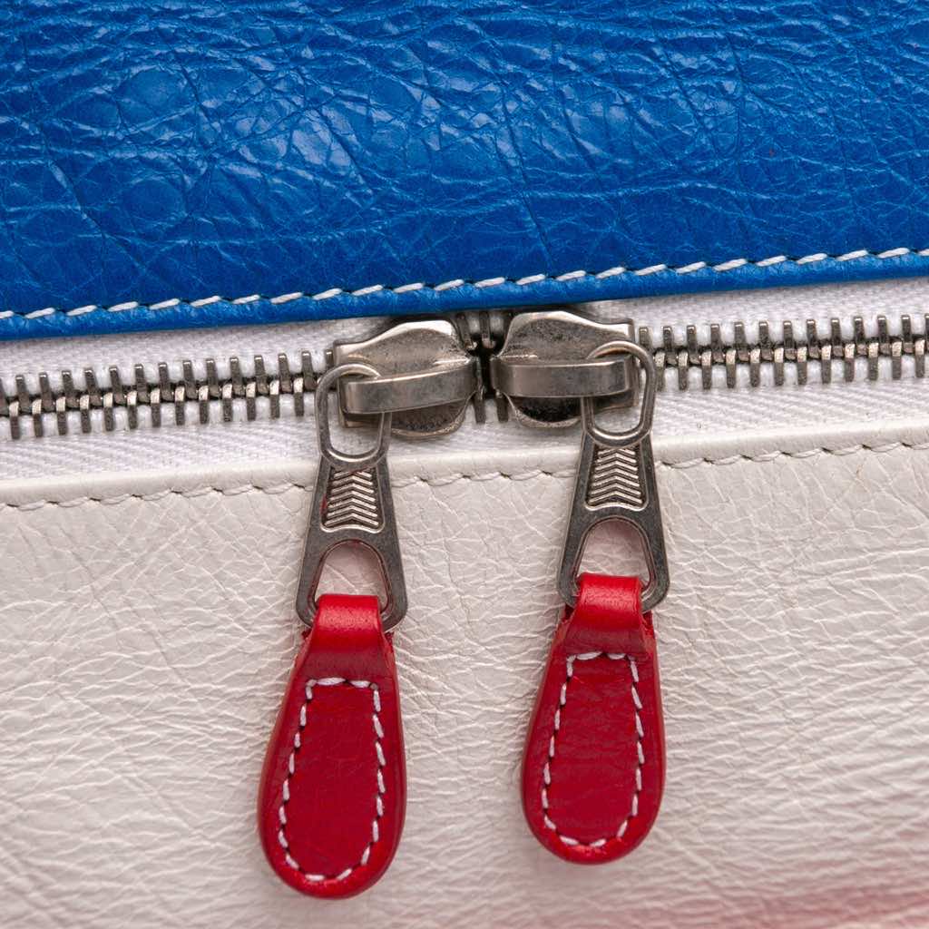 Balenciaga S Lambskin Fringe Bazar Shopper Satchel - Detail 2