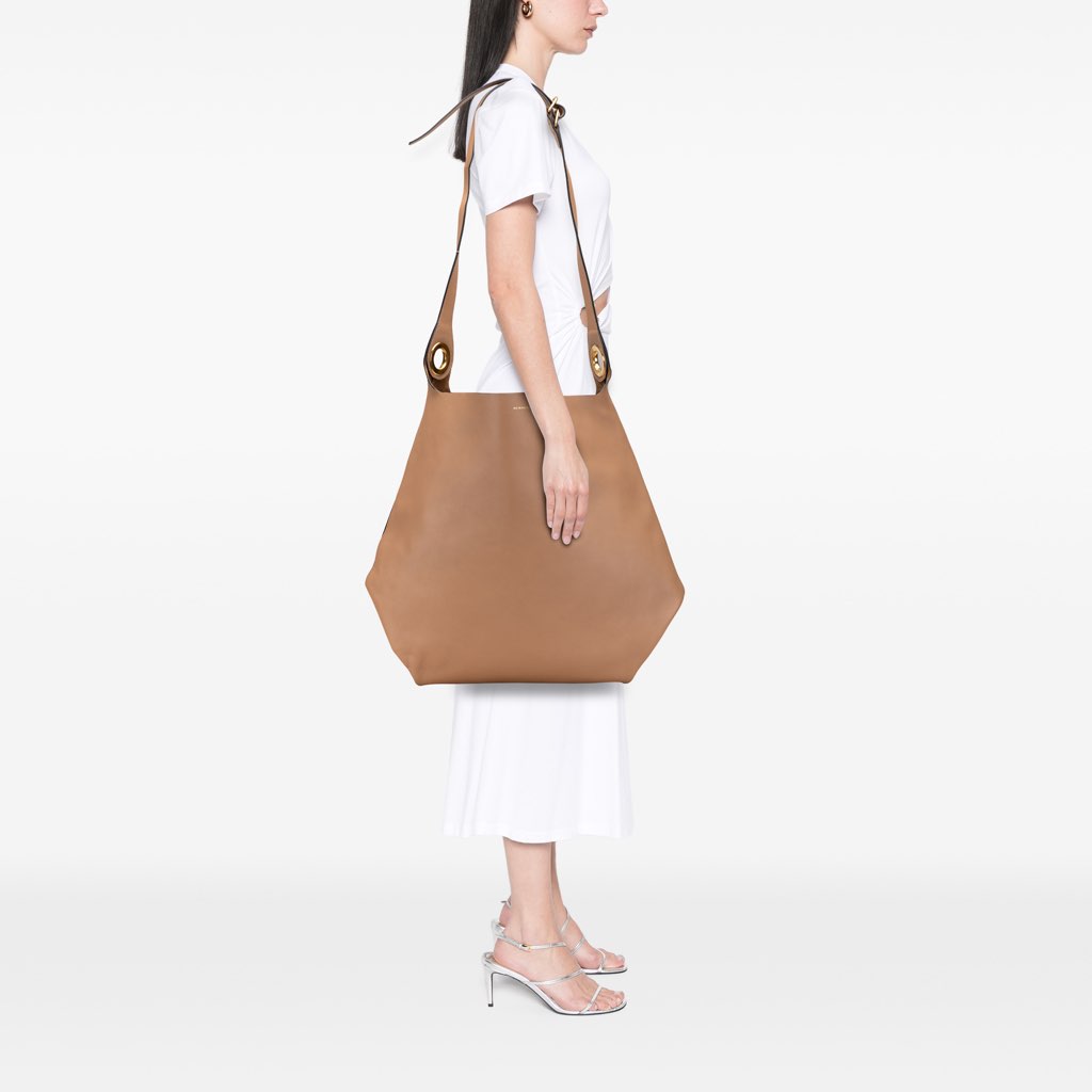 Burberry Bicolor Calfskin Grommet Hobo - Image 12