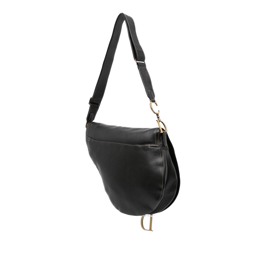 Dior Leather Baudrier Saddle Bag - 2