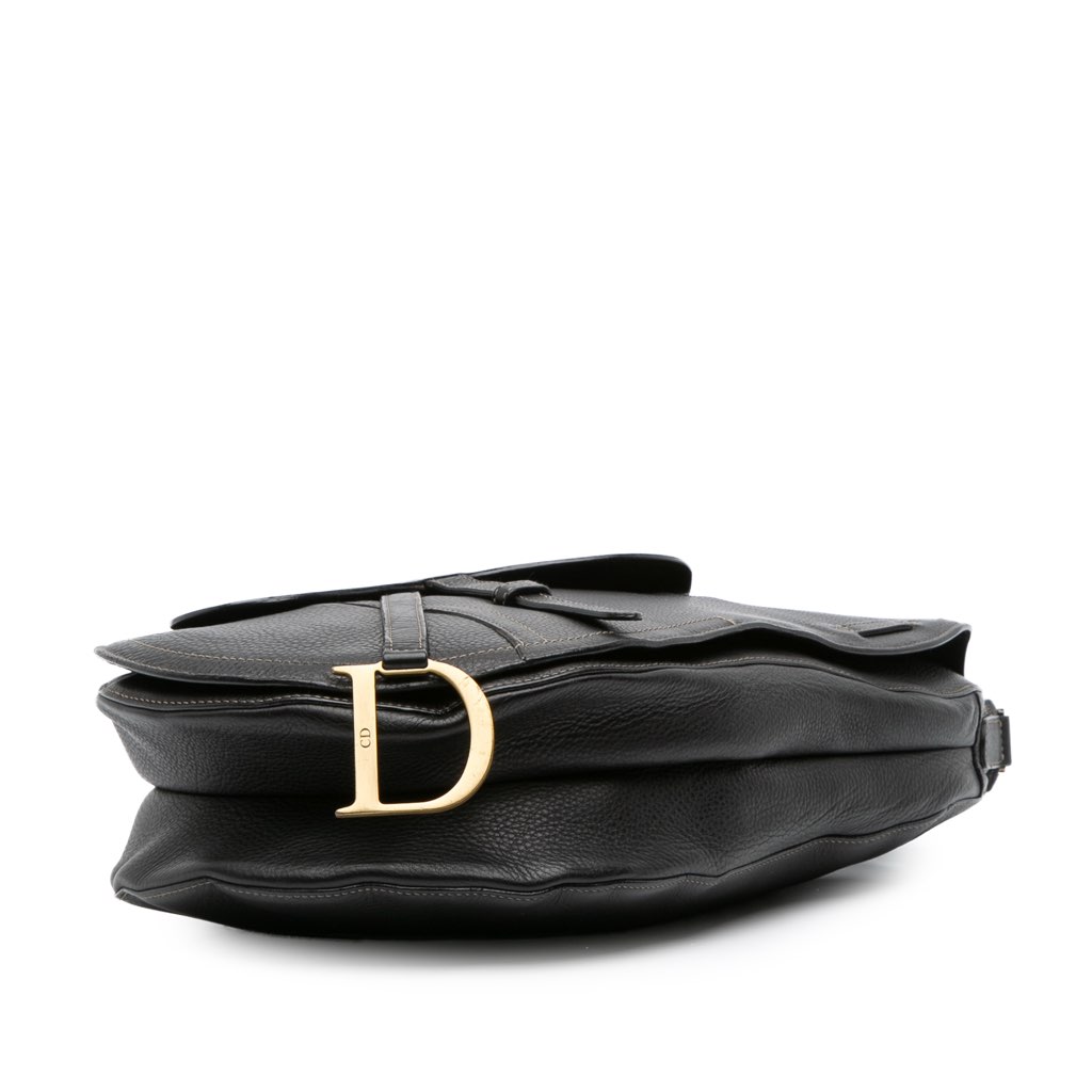 Dior Leather Baudrier Saddle Bag - 3